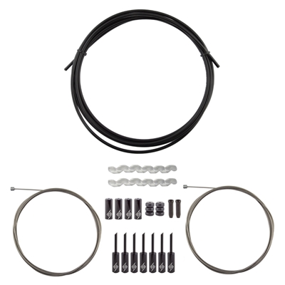 ORIGIN8 Slick Compressionless 2x Gear Cable/Housing Kit 