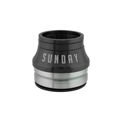 HEADSET SUNDAY INT HIGH 15mm MX 1-1/8 CMPY45d BK w/CONICAL SPACER 