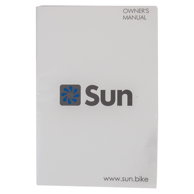 SUN BICYCLES Owners Manual 