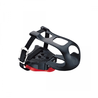 PEDAL CLIPLESS ADAPTER EXUSTAR w/ARC1 DELTA-LOOK CLEATS & TOE CLIPS/STRAPS 